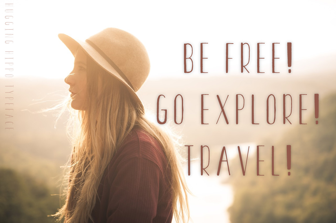 HUGGING HIPPORegular Font插图1