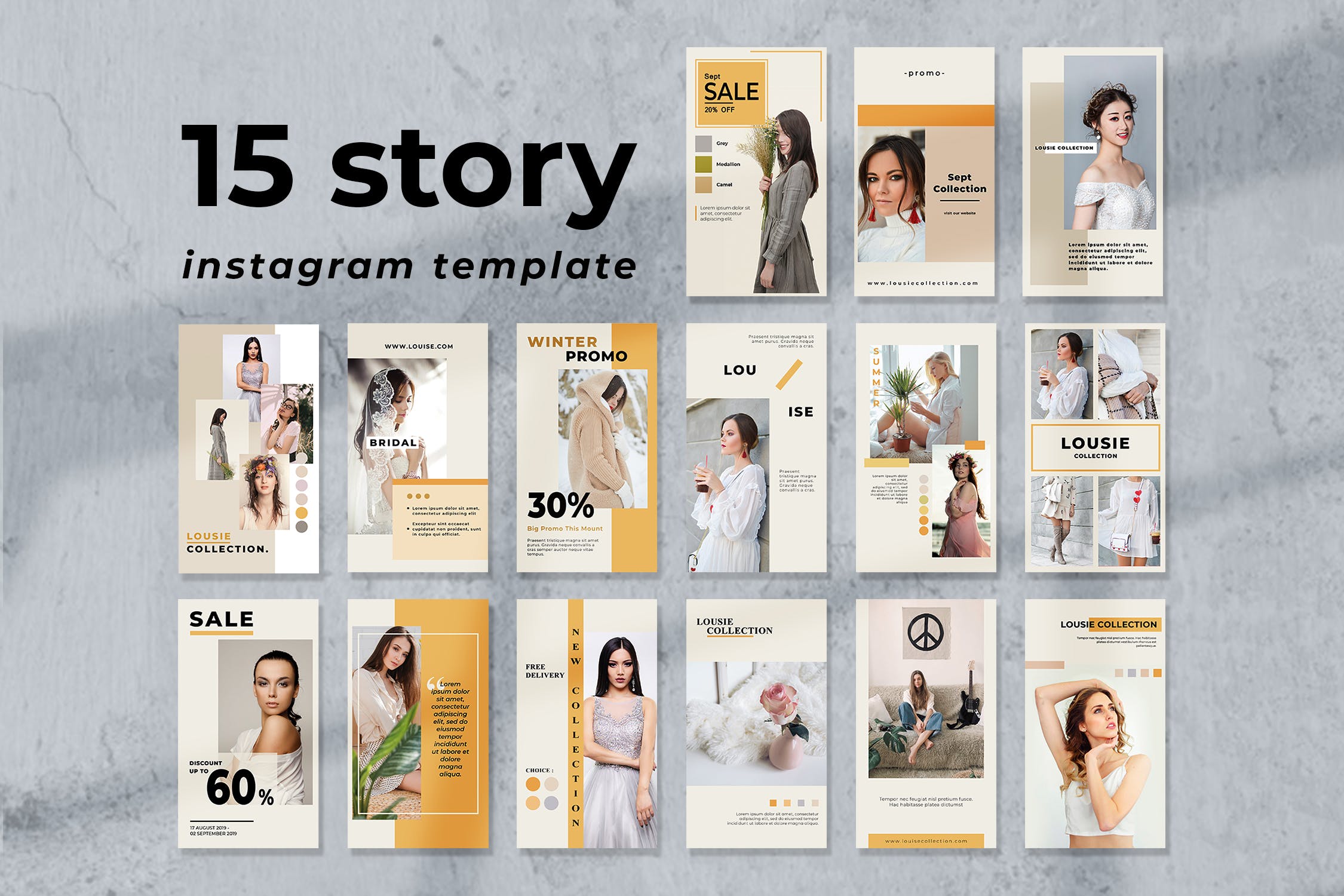 时尚商店品牌故事Instagram社交平台营销设计素材 Fashion Store – Instagram Story Design插图(4)