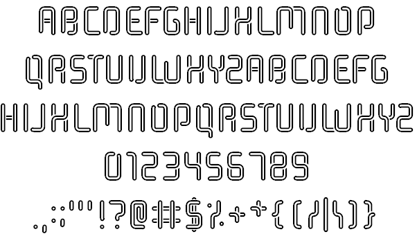 Halogen Gas Lights font插图1 Halogen Gas Lights font插图1