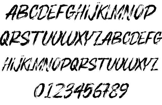 BOSTHON BRUSH font插图1