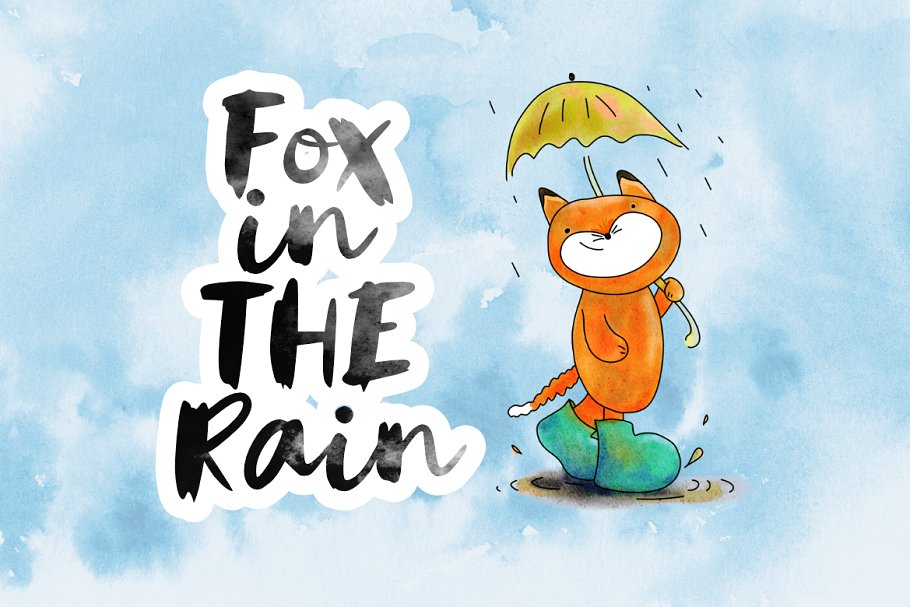 Rainy Day Brush Font插图3