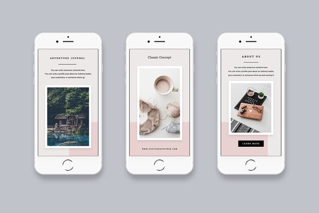 极简主义Instagram社交品牌故事模板素材库精选V10 Instagram Stories Vol. 10插图(3)