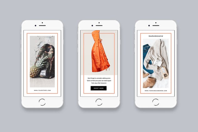 现代时尚Instagram故事贴图模板素材库精选Vol.13 Instagram Stories Vol. 13插图(1)