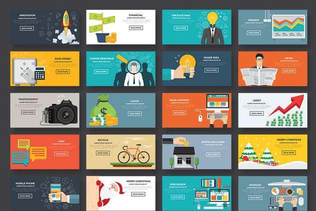 20款概念插画Banner模板v1 20 Banners插图