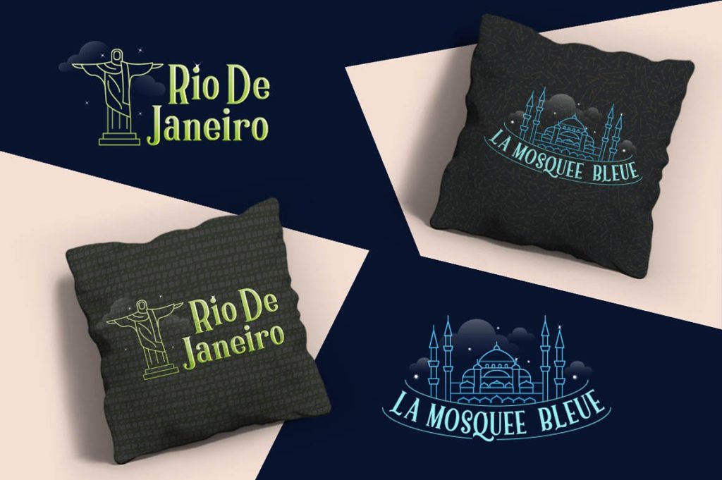 一款旅行主题英文衬线字体打包下载[ai,eps,otf]插图(4)