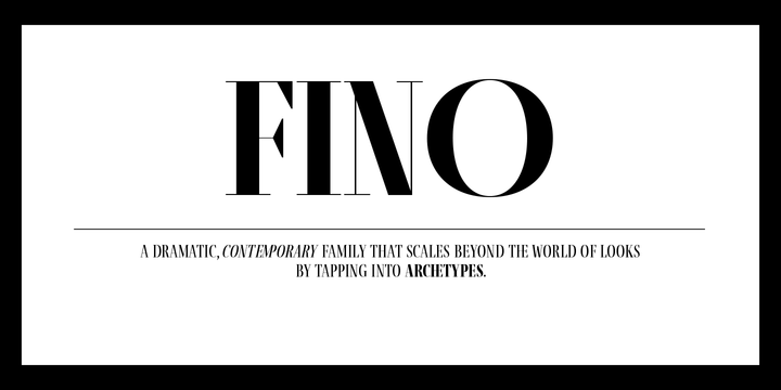 Fino Sans Font Family插图
