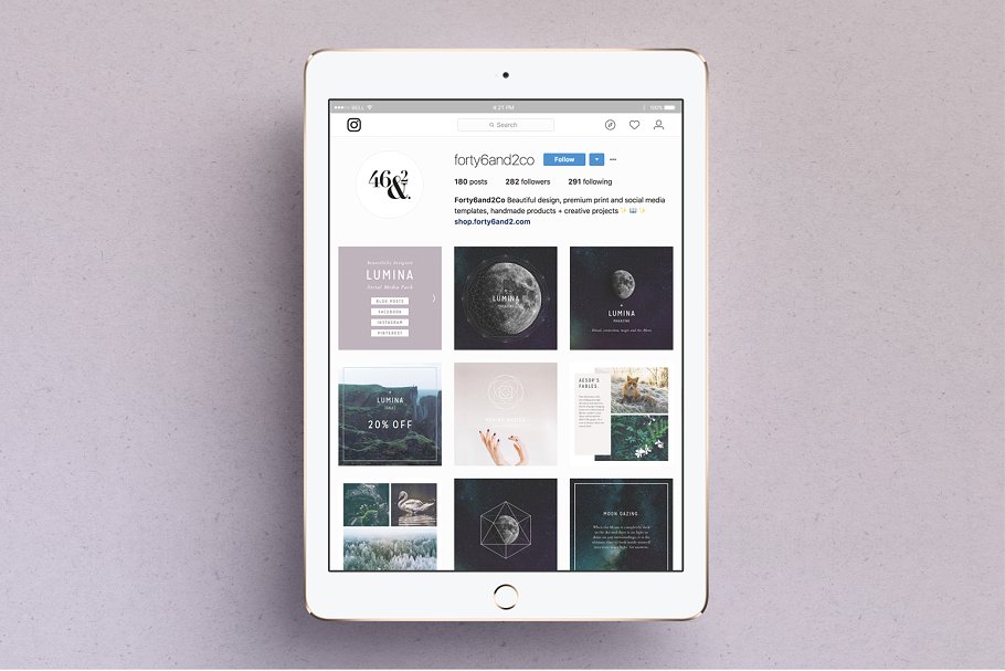 多用途现代简约贴图模板素材库精选[1.02GB, Instagram版本] LUMINA Instagram Pack插图(7)