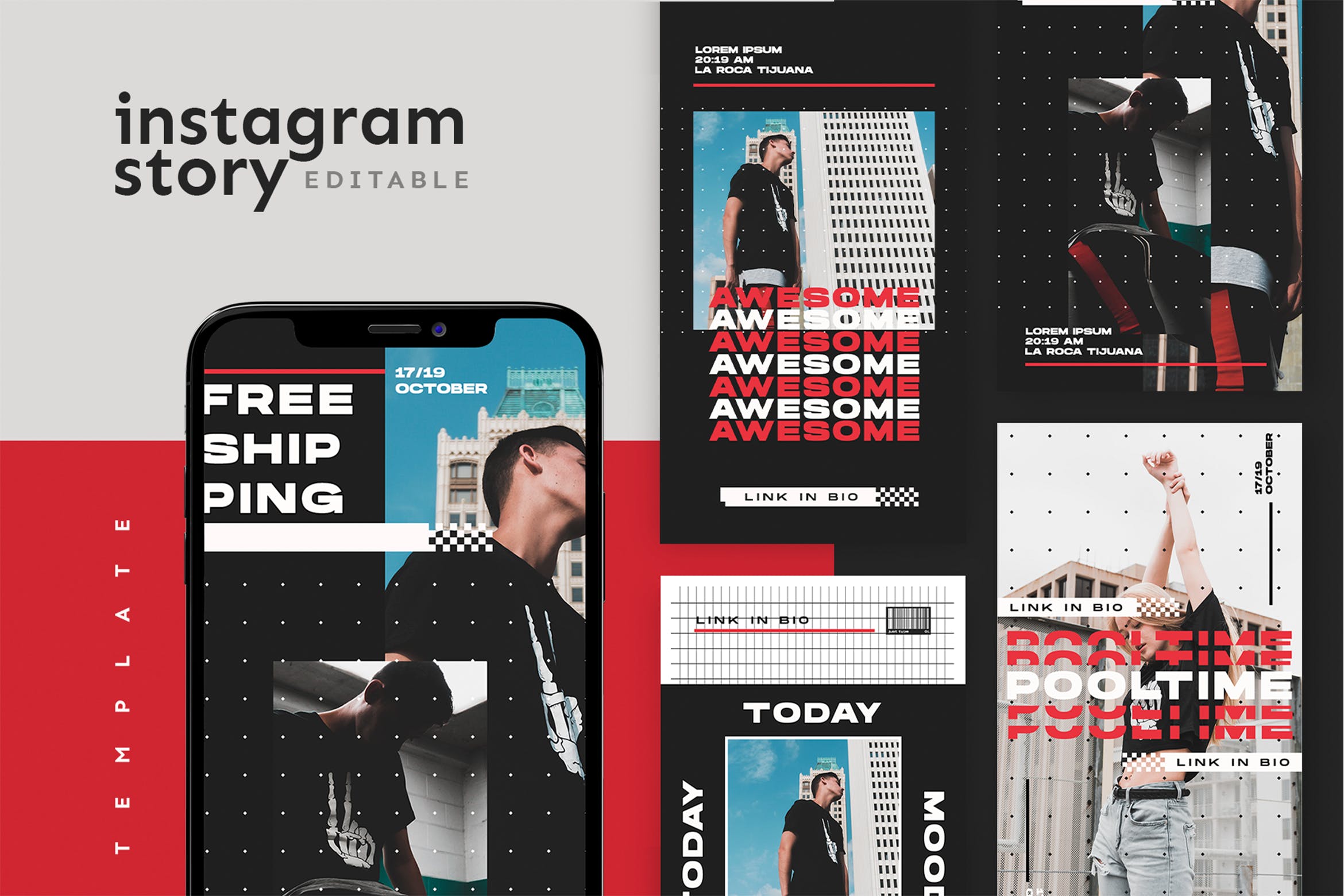 潮流文化主题Instagram社交推广设计素材 Instagram Story Template插图