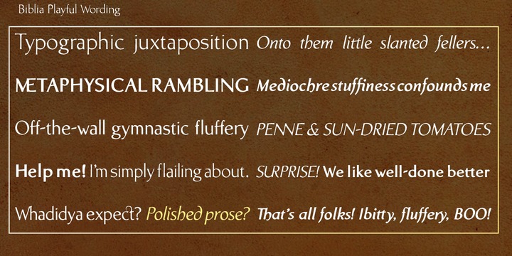 Biblia Font Family插图3