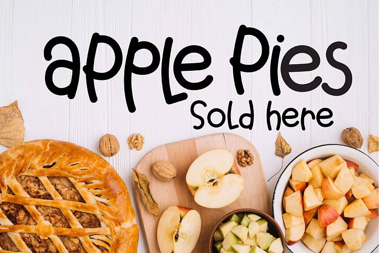 Almond Butter – A Creamy Fun Font Regular Font插图2