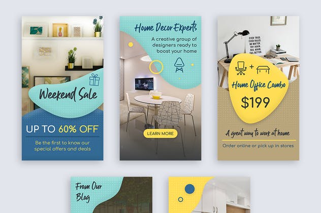 Instagram社交媒体品牌故事贴图广告模板 Instagram Stories插图(2)