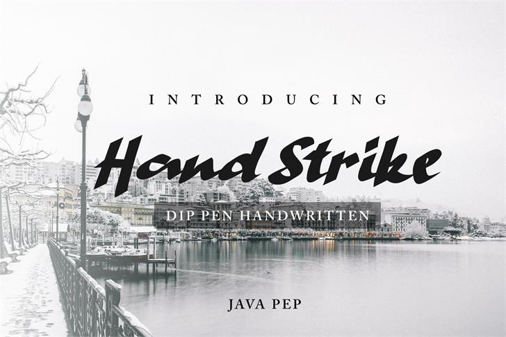 Hand Strike font插图