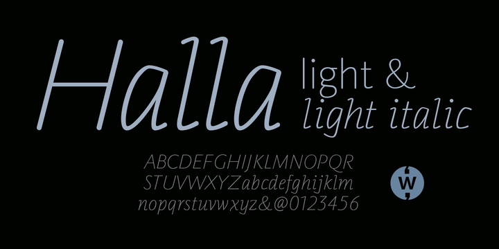 Halla Font Family插图