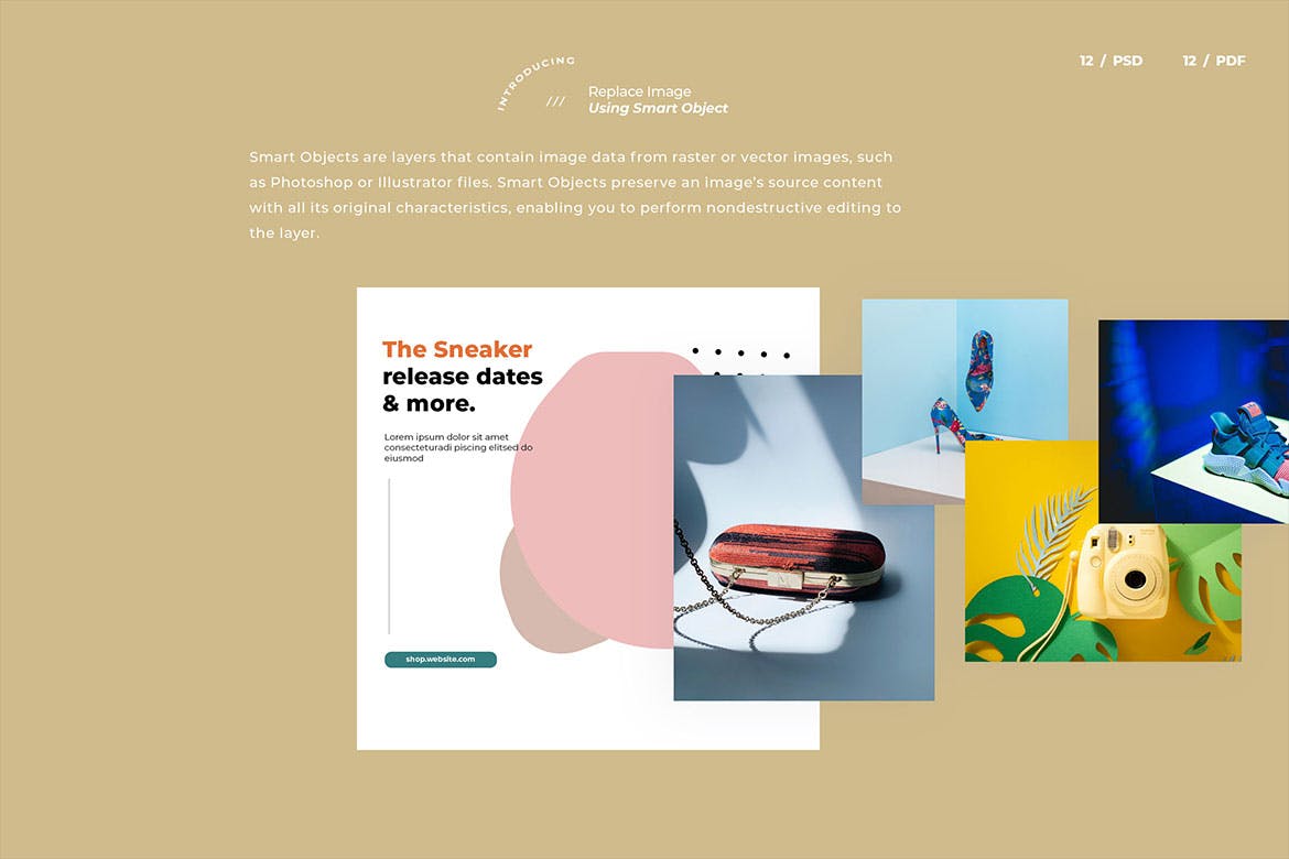 12个Instagram社交平台贴文/文章推广设计素材 12 Promo Instagram Post Template插图(1)