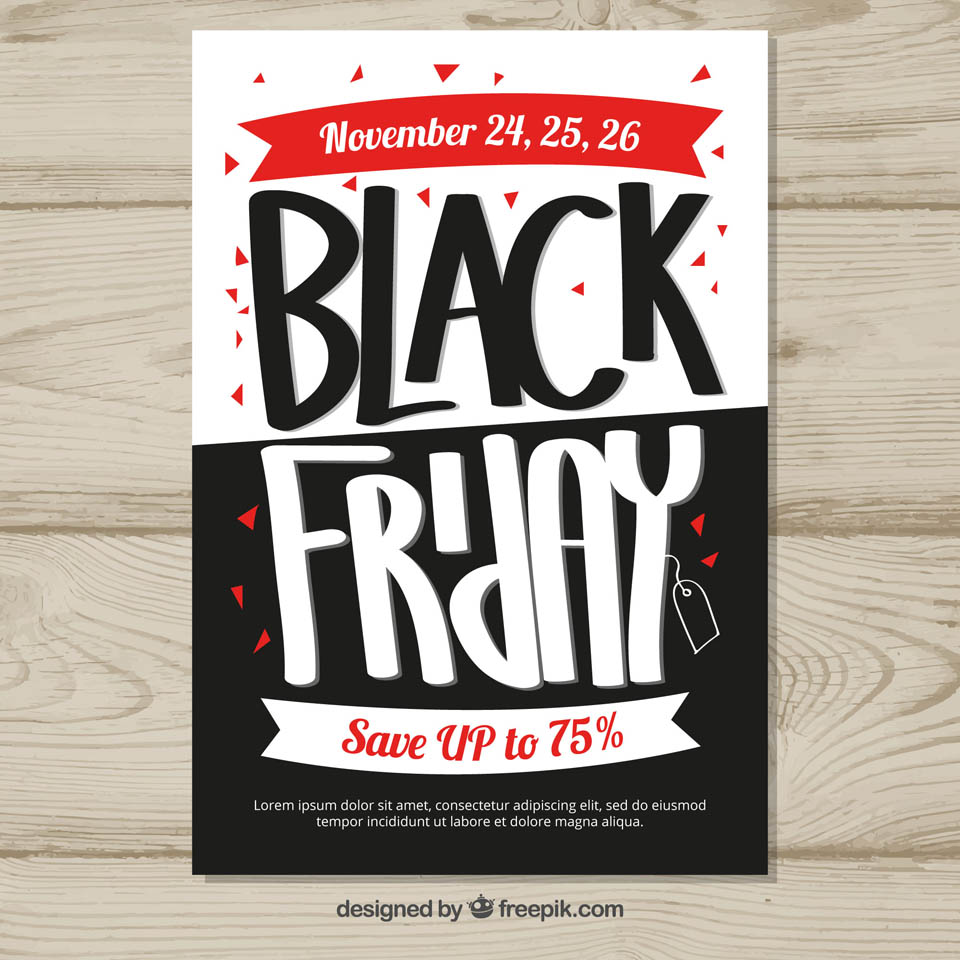 第四弹:30+黑色星期五促销广告物料素材 Black Friday Sales Graphics插图(32)