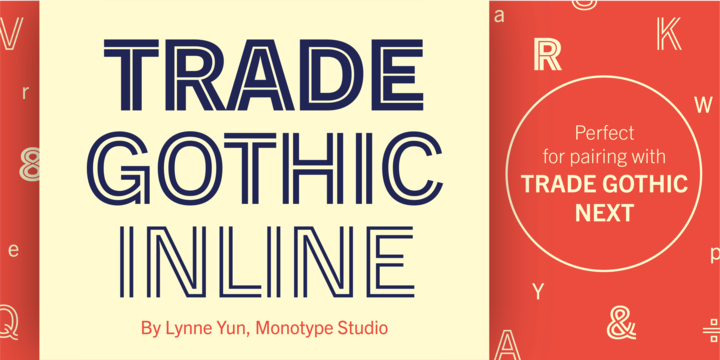 Trade Gothic Inline Font Family插图1