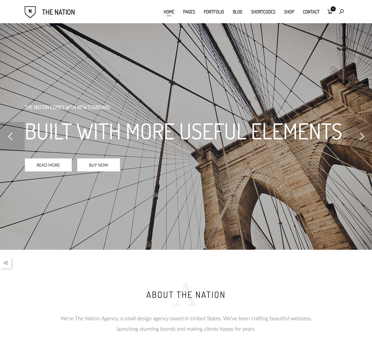 单页&多页品牌网站设计Drupal网站主题模板素材库精选 Nation – One & multi pages Drupal 8 theme插图(1)