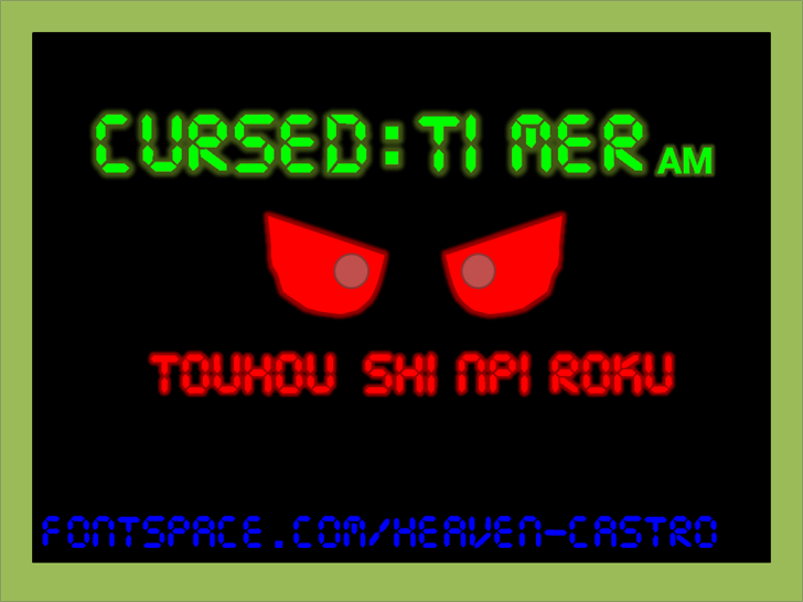 Cursed Timer ULiL font插图1