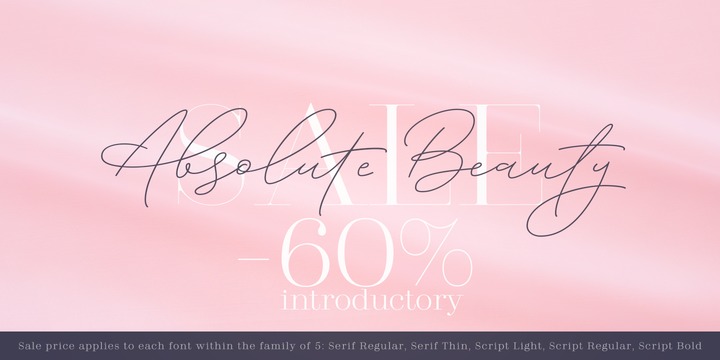 Absolute Beauty Font Family插图