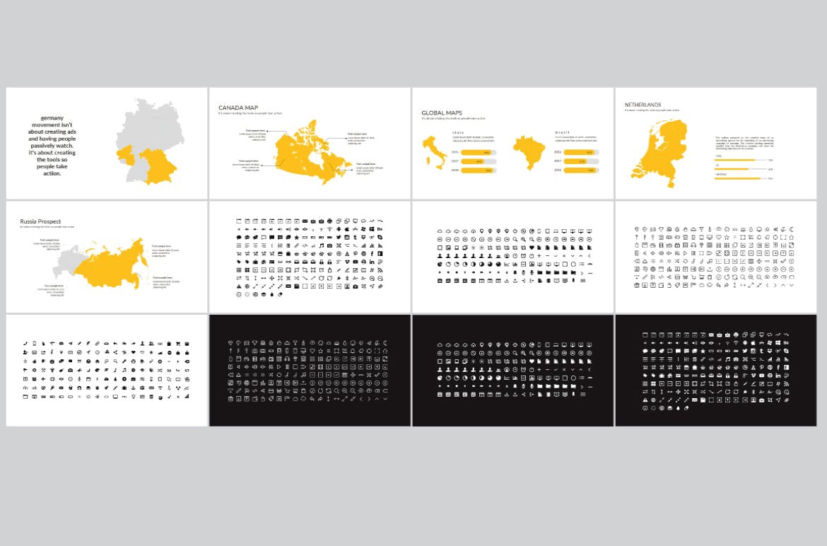 时尚简约设计风格多用途素材库精选PPT模板 Sparta | Powerpoint Template插图(7)