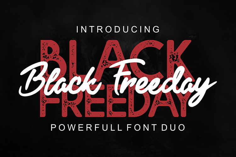 Black Freeday – powerfull font duo Other Font插图