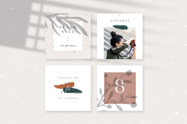 极简时尚生活Instagram帖子模板素材库精选 ANIMATED Instagram Posts – Lucia插图(4)