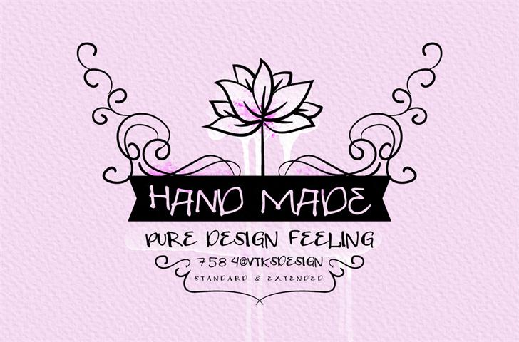 VTKS HAND MADE font插图