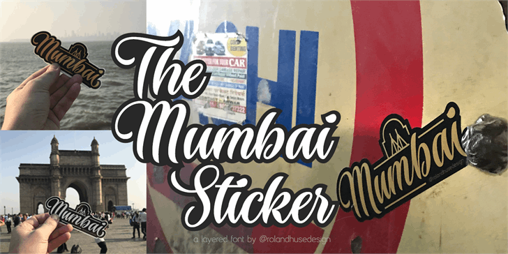 The Mumbai Sticker Demo font插图 The Mumbai Sticker Demo font插图