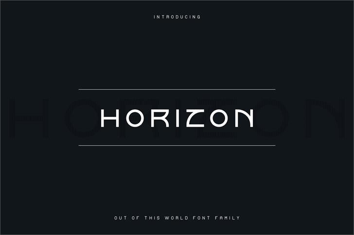 Horizon font插图 Horizon font插图