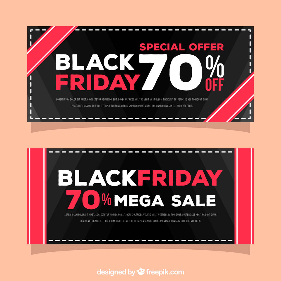 第四弹:30+黑色星期五促销广告物料素材 Black Friday Sales Graphics插图(37)