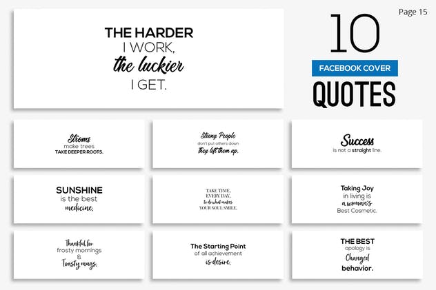 200款Facebook封面引语设计模板素材库精选 200 Facebook Cover Quotes插图(15)