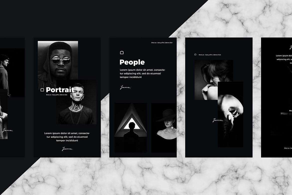 10个时尚高端专业的摄影师促销Instagram社交媒体banner海报设计模板素材库精选Vol.1插图(2)