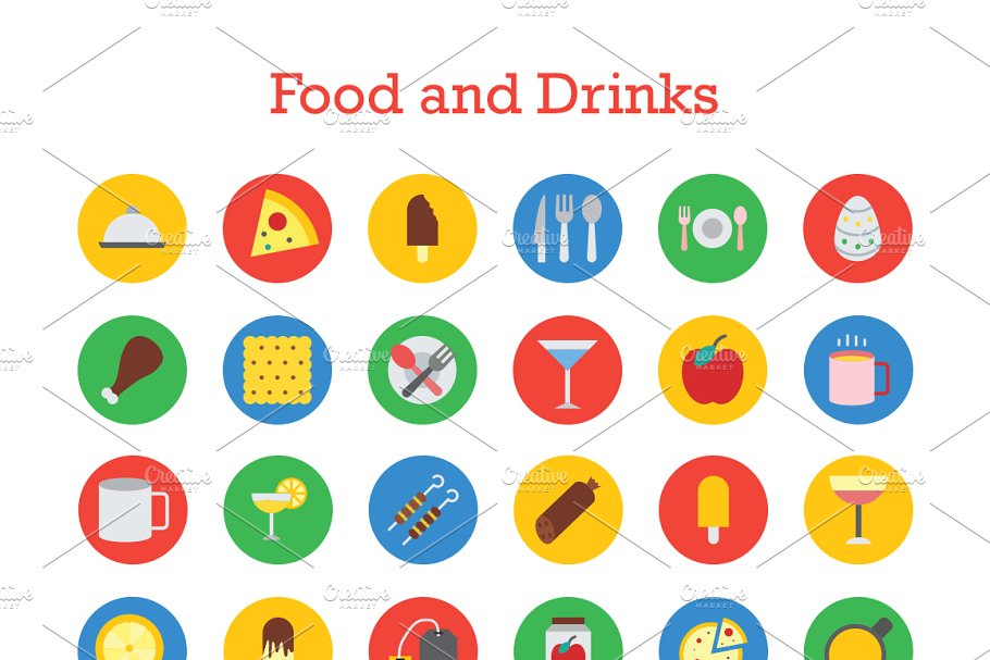 1500+谷歌设计标准多用途图标 1500+ Material Icons Bundle插图(2)