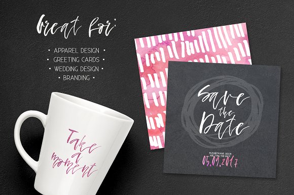 CM – Fallen Angel – Calligraphic Font插图3