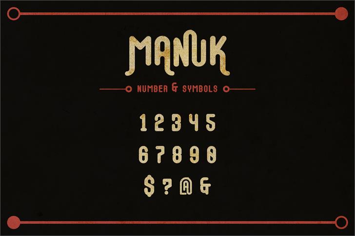 Manuk font插图2