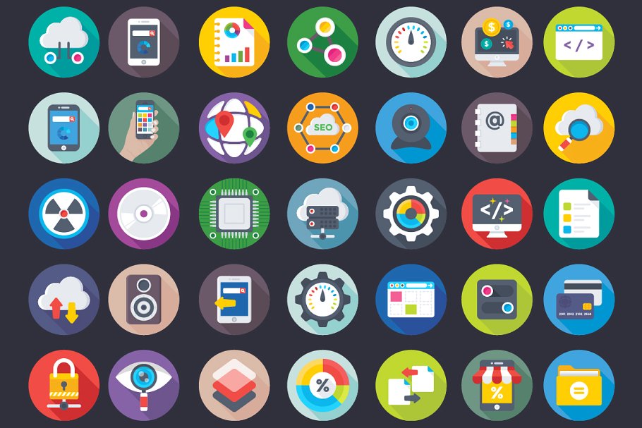 392枚SEO和数字营销图标 392 SEO and Digital Marketing Icons插图(3)