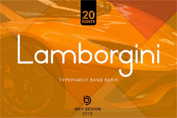 Lamborgini font插图 Lamborgini font插图