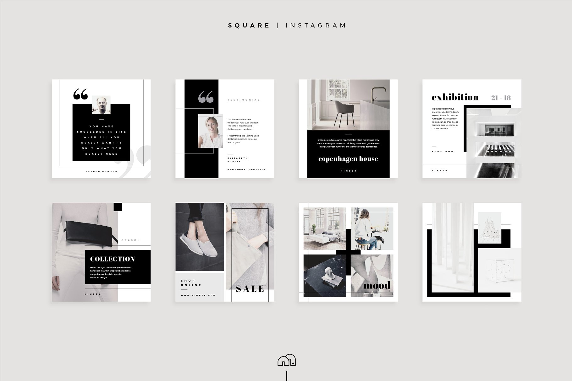 社交媒体设计运营万能素材包 Kimber – Social Media Collection插图(3)