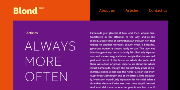 Blond Font Family插图4