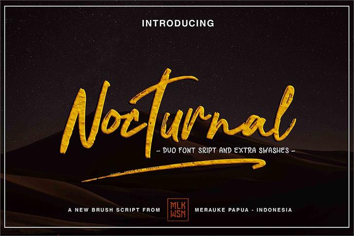 Nocturnal font插图