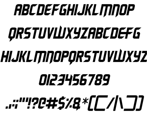 Renegade Moons font插图2 Renegade Moons font插图2