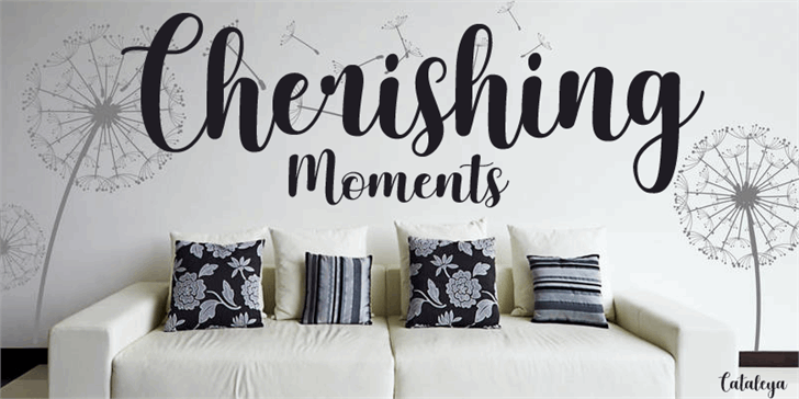 Cherishing Moments font插图 Cherishing Moments font插图
