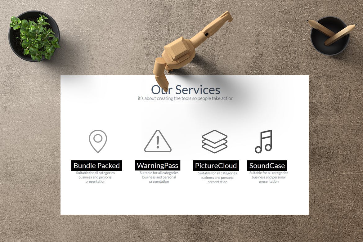 时尚清新简约商务质感的创意多功能大数据powerpoint幻灯片演示模板（pptx）插图(1)