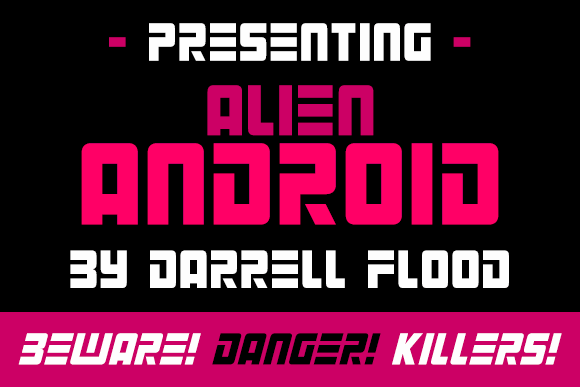 Alien Android font插图 Alien Android font插图