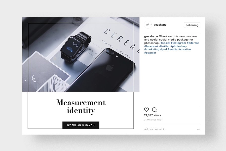 时尚风格社交媒体贴图PSD模板素材库精选 Stylish Social Media Pack插图(24)