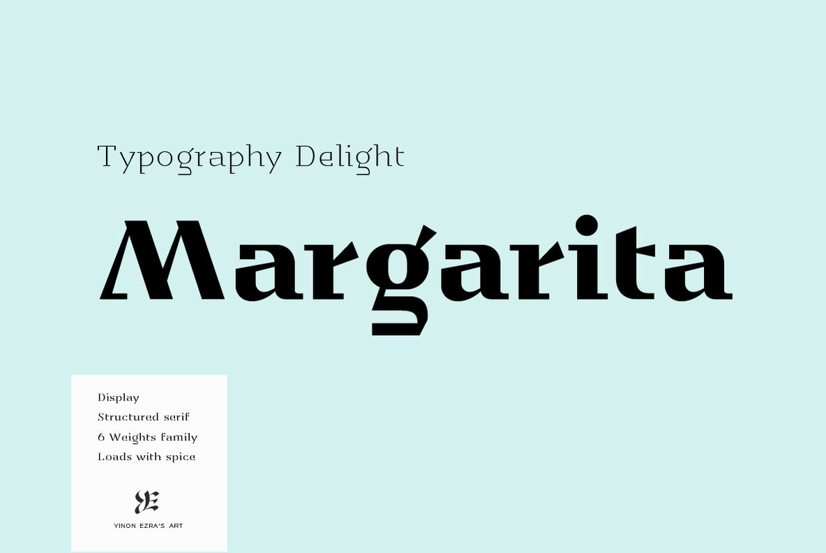 YE Margarita Font Family插图