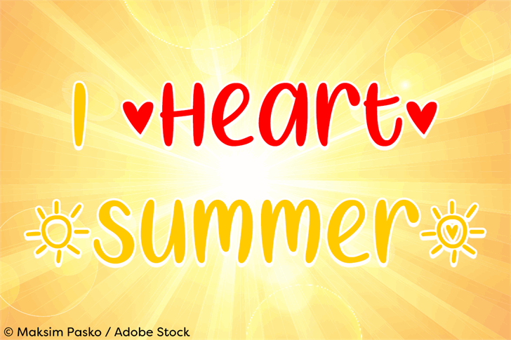 I Heart Summer font插图 I Heart Summer font插图