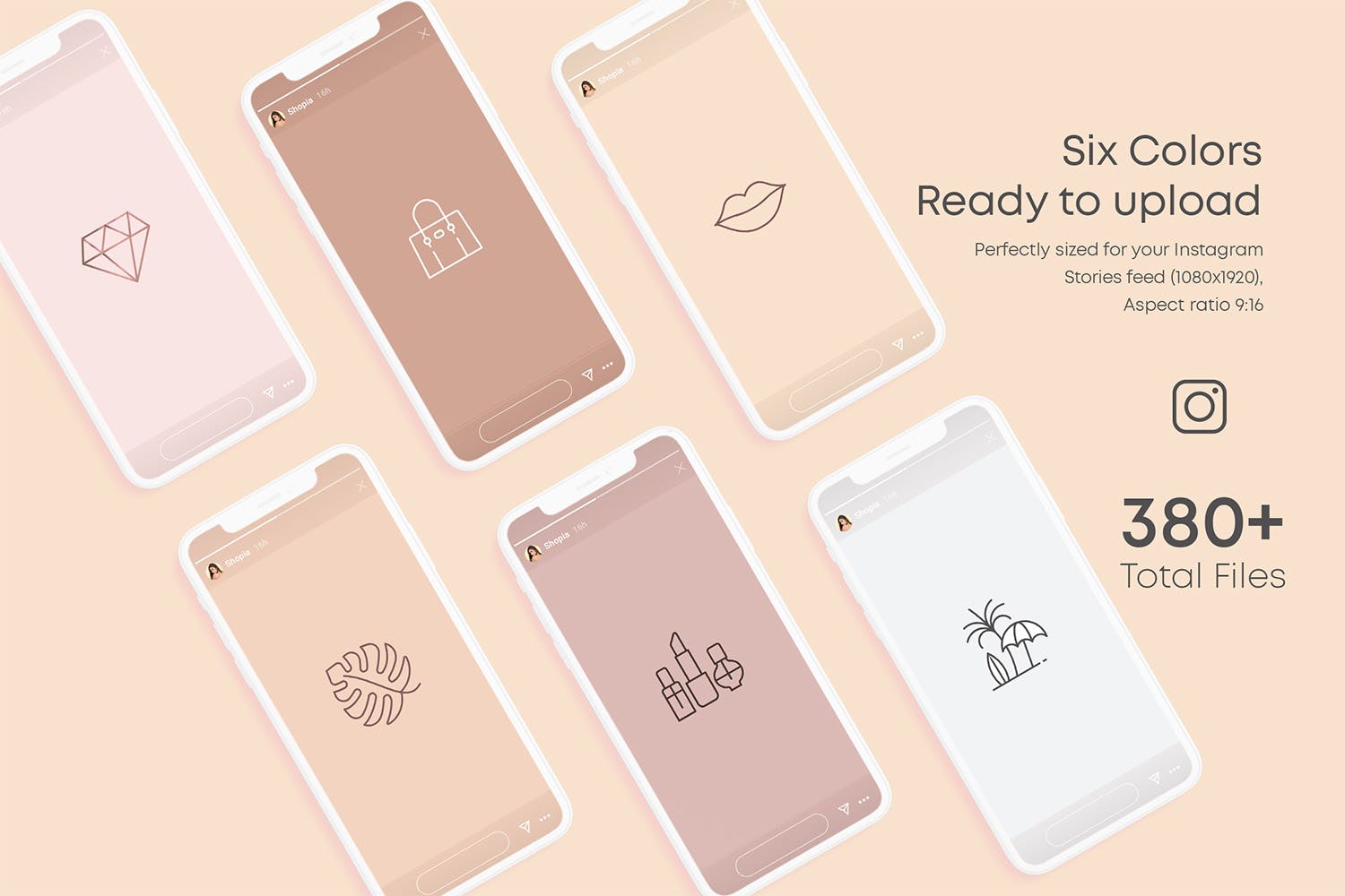 Instagram品牌故事封面设计图标集 Instagram stories Highlights Covers Icon Kit插图(2)