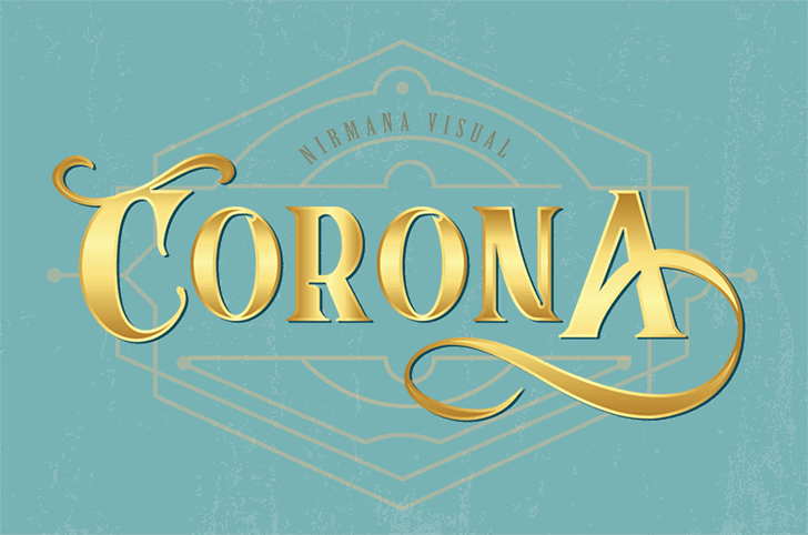 CoronA font插图 CoronA font插图