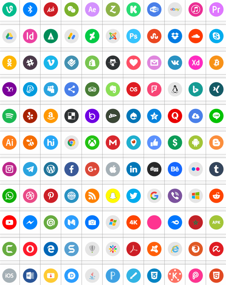 Icons Social Media 9 font插图
